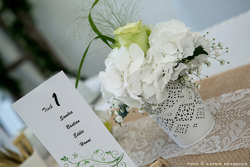 Hochzeitsdekoration | Hochzeit auf dem Milanhof in Guhrow (Spreewald)